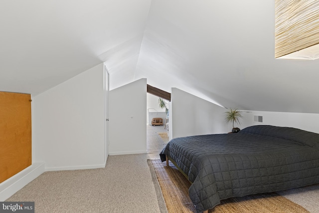 1420 Little Conestoga Rd, Glenmoore, PA 19343 - bedroom featuring vaulted ceiling, carpet floors, and baseboards