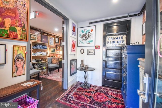 1830 Columbia Rd NW, Washington, DC 20009 - foyer featuring dark wood-style floors