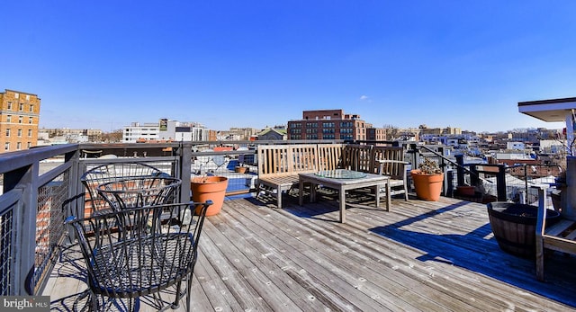 1830 Columbia Rd NW, Washington, DC 20009 - wooden terrace with a city view