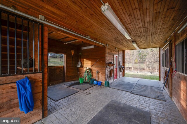 view of stable