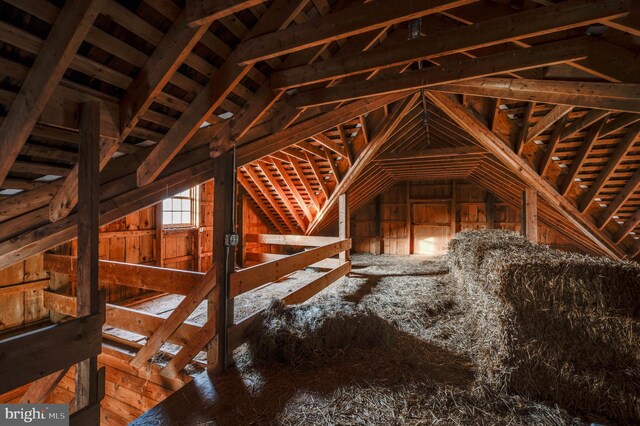 view of attic