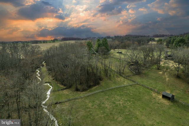 view of property location featuring rural landscape