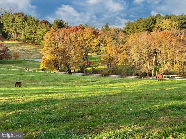surrounding community featuring a rural view