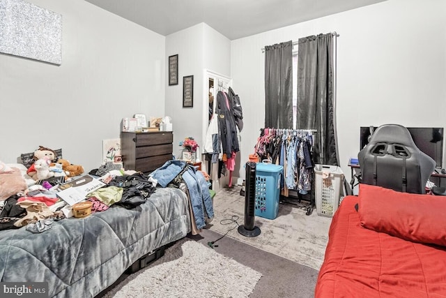 bedroom with carpet flooring