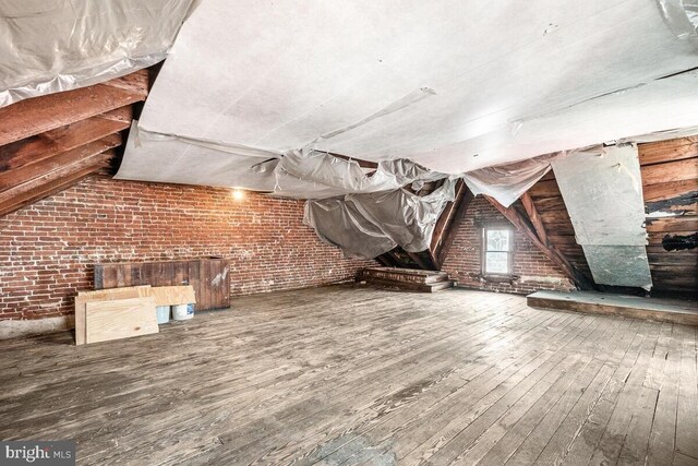 view of attic
