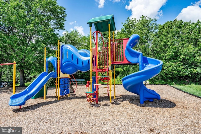 view of community jungle gym