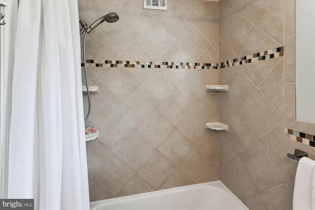 4829 27th Rd S, Arlington, VA 22206 - full bathroom with shower / bath combination with curtain
