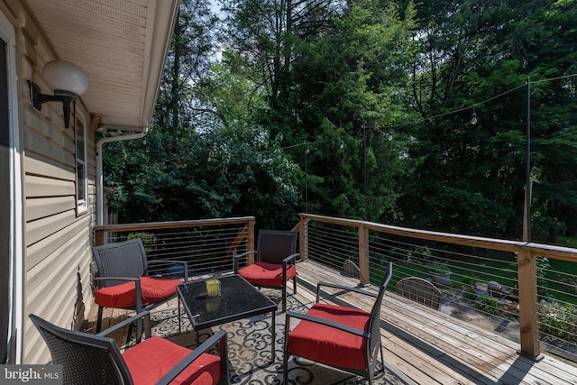 1501 Long Corner Rd, Mount Airy, MD 21771 - wooden deck featuring outdoor lounge area