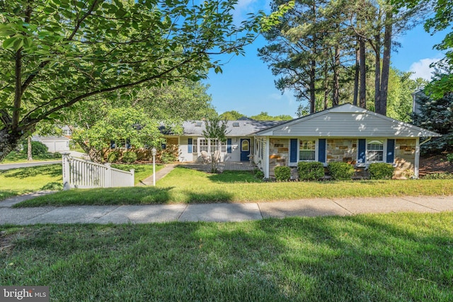 1711 Tedbury St, Crofton, MD 21114 - view of front facade with stone siding