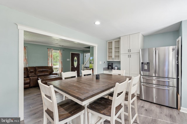 27076 Jennings Dr, Ruther Glen, VA 22546 - dining room with light wood-style floors and recessed lighting