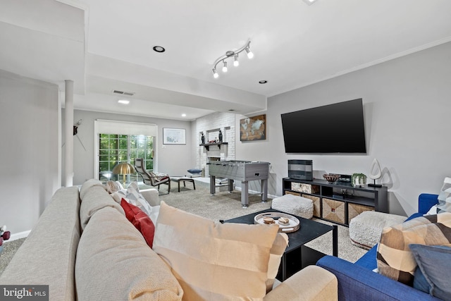 15807 Marlington Dr, Dumfries, VA 22025 - living room with baseboards and visible vents