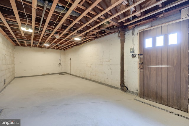 10 E Canal Rd, York, PA 17404 - basement with concrete block wall
