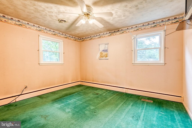 407 Stately Dr, Pasadena, MD 21122 - carpeted empty room with ceiling fan and baseboards