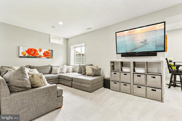 40999 Waxwing Dr, Leesburg, VA 20175 - living room with carpet and recessed lighting