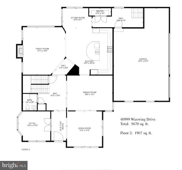40999 Waxwing Dr, Leesburg, VA 20175 - home floor plan