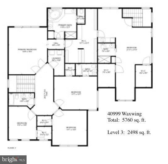 40999 Waxwing Dr, Leesburg, VA 20175 - room layout