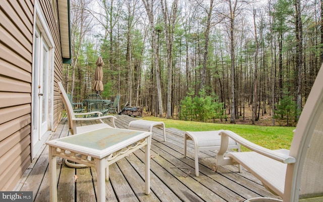 220 Gillens Rd, Mill Hall, PA 17751 - deck featuring outdoor dining space and a lawn