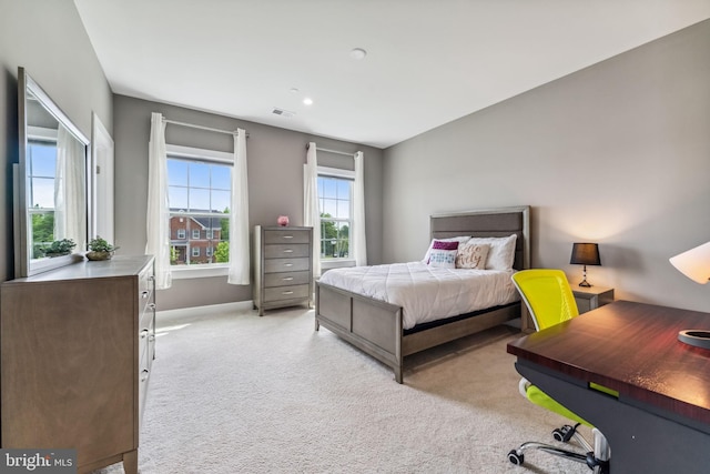 803 Rexford Way, Upper Marlboro, MD 20774 - bedroom with light colored carpet, a desk, and baseboards