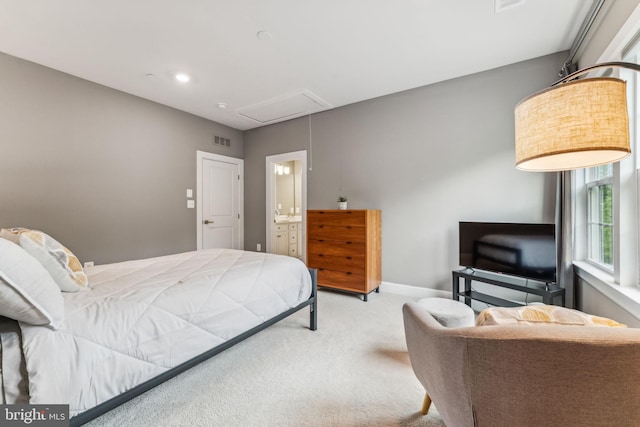 803 Rexford Way, Upper Marlboro, MD 20774 - bedroom with attic access, carpet flooring, and recessed lighting