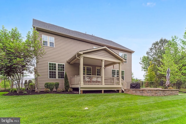 803 Rexford Way, Upper Marlboro, MD 20774 - rear view of property featuring a wooden deck