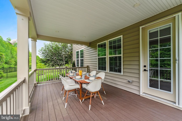 803 Rexford Way, Upper Marlboro, MD 20774 - wooden deck featuring outdoor dining area