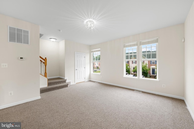 107 Bancroft Dr Unit 96, Fredericksburg, VA 22405 - carpeted empty room with stairs and baseboards