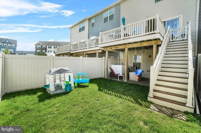 10732 Lamoka Ln, New Market, MD 21774 - back of property with a deck and stairway