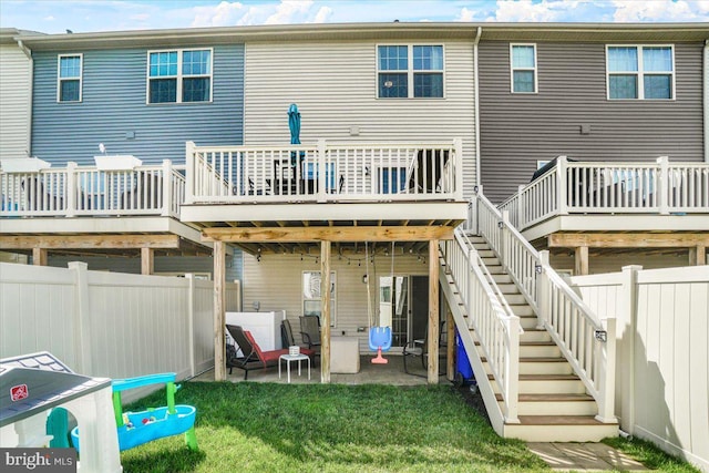 10732 Lamoka Ln, New Market, MD 21774 - back of house featuring a deck and a patio area