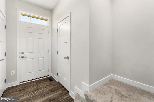 10732 Lamoka Ln, New Market, MD 21774 - entryway featuring baseboards and dark wood finished floors