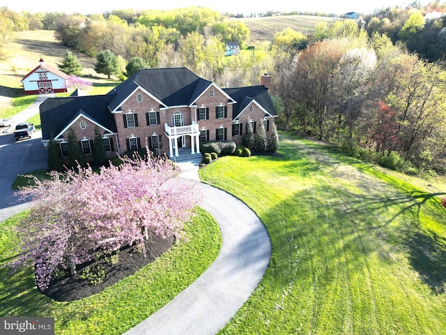 view from above of property