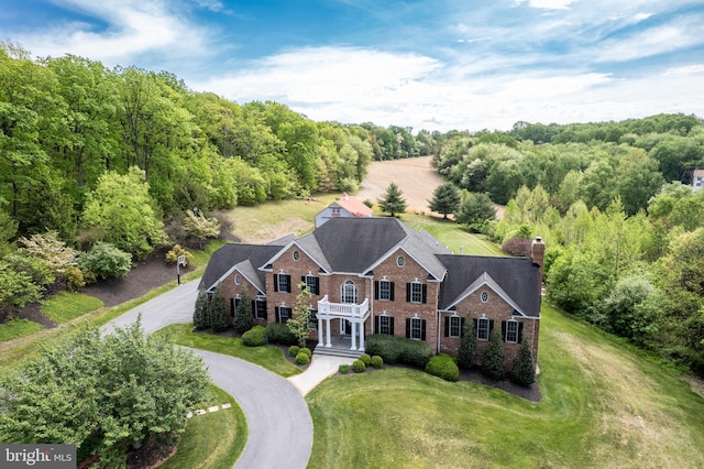 aerial view of property and surrounding area