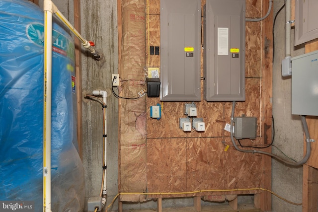 utility room with electric panel
