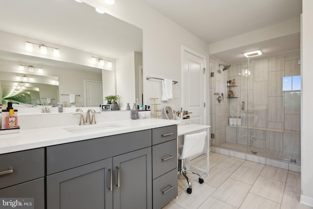 2627 Loganberry Dr, Herndon, VA 20171 - bathroom featuring a shower stall and vanity