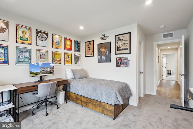 2627 Loganberry Dr, Herndon, VA 20171 - bedroom featuring carpet floors, recessed lighting, baseboards, and a desk