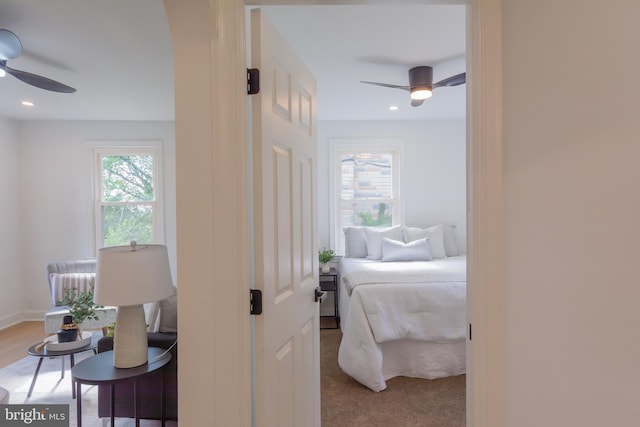 5446 Varnum St, Bladensburg, MD 20710 - bedroom featuring a ceiling fan and recessed lighting