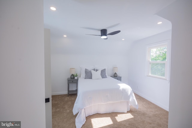 5446 Varnum St, Bladensburg, MD 20710 - carpeted bedroom featuring recessed lighting, baseboards, and a ceiling fan