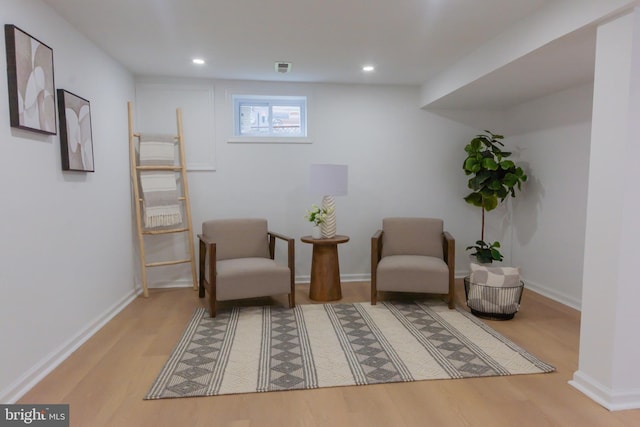 5446 Varnum St, Bladensburg, MD 20710 - living area with wood finished floors, recessed lighting, and baseboards