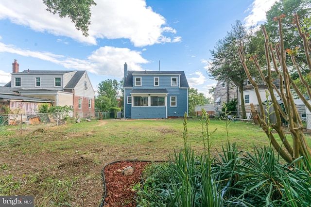 5446 Varnum St, Bladensburg, MD 20710 - rear view of property with a chimney