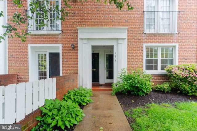 2605 S Walter Reed Dr Unit A, Arlington, VA 22206 - property entrance with brick siding and french doors