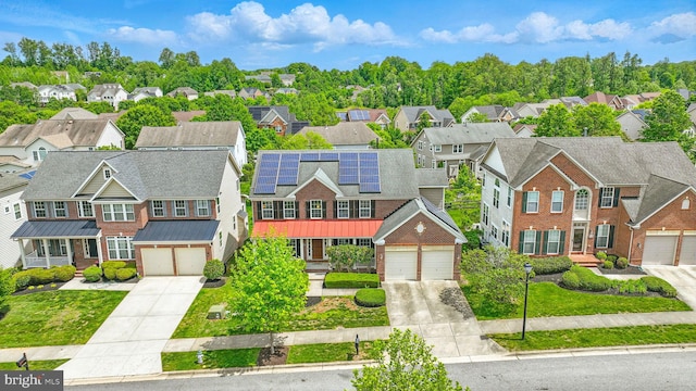 2708 Lake Forest Dr, Upper Marlboro, MD 20774 - view of front of property with a residential view, concrete driveway, and a garage