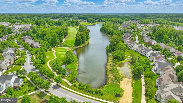2708 Lake Forest Dr, Upper Marlboro, MD 20774 - aerial perspective of suburban area featuring a large body of water