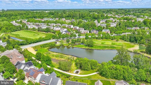 2708 Lake Forest Dr, Upper Marlboro, MD 20774 - aerial perspective of suburban area with a large body of water and a local golf course