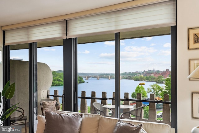 700 New Hampshire Ave NW Unit 507, Washington, DC 20037 - sunroom / solarium with a water view