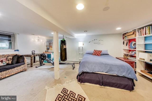 7017 Woodland Ave, Takoma Park, MD 20912 - bedroom featuring carpet floors and recessed lighting