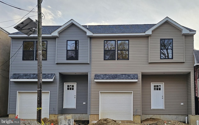 504 Richey Ave, Collingswood, NJ 08107 - view of front of home with a garage and roof with shingles