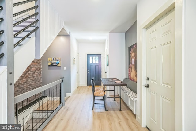 504 Richey Ave, Collingswood, NJ 08107 - foyer entrance with light wood finished floors and baseboards