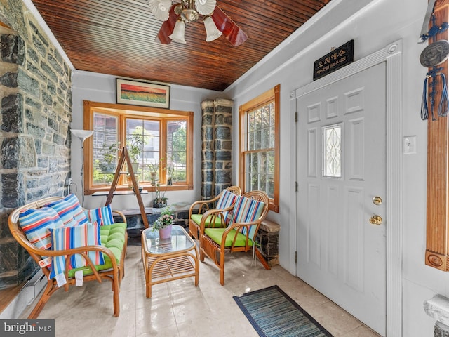 view of sunroom