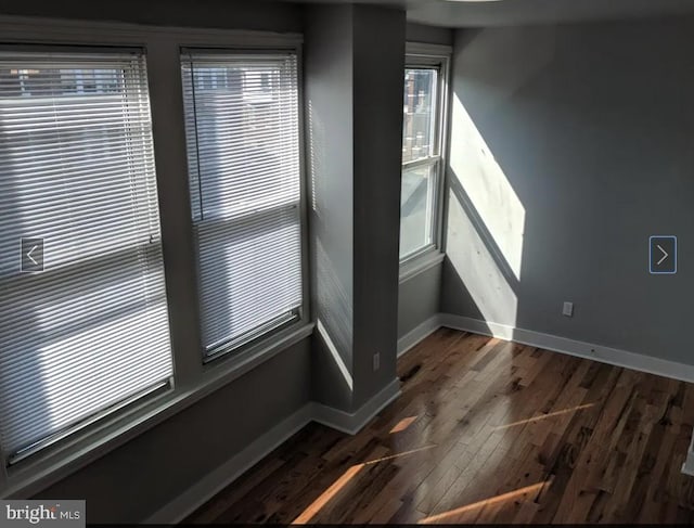 137 S 49th St, Philadelphia, PA 19139 - unfurnished room with baseboards and dark wood-style floors