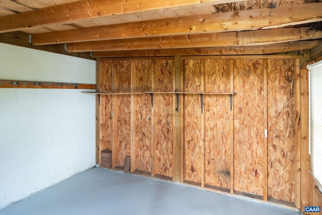 view of storage area