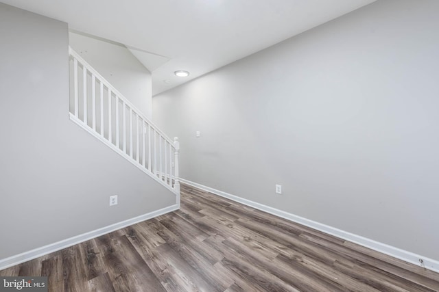 2108 E Hoffman St, Baltimore, MD 21213 - interior space featuring stairway, wood finished floors, baseboards, and recessed lighting